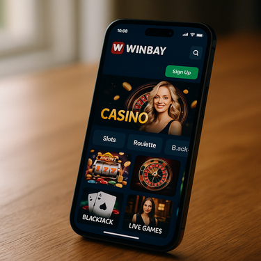 Winbay - Mobilna casino aplikacija - Responsive dizajn za Slovenijo